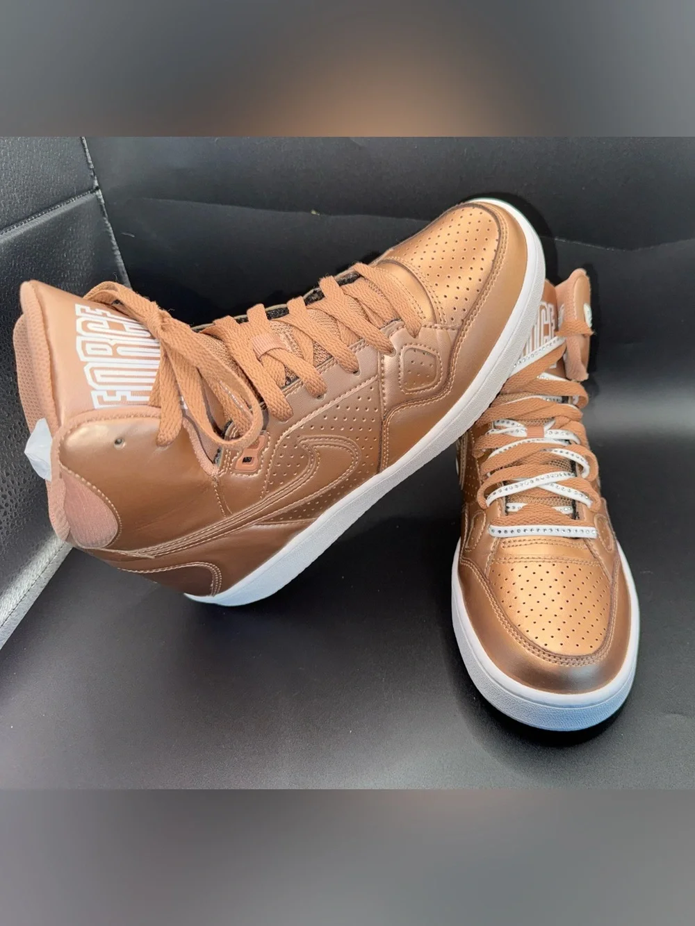 Nike Force High Metallic Bronze/Copper High-Top Sneakers – women’s 8.5